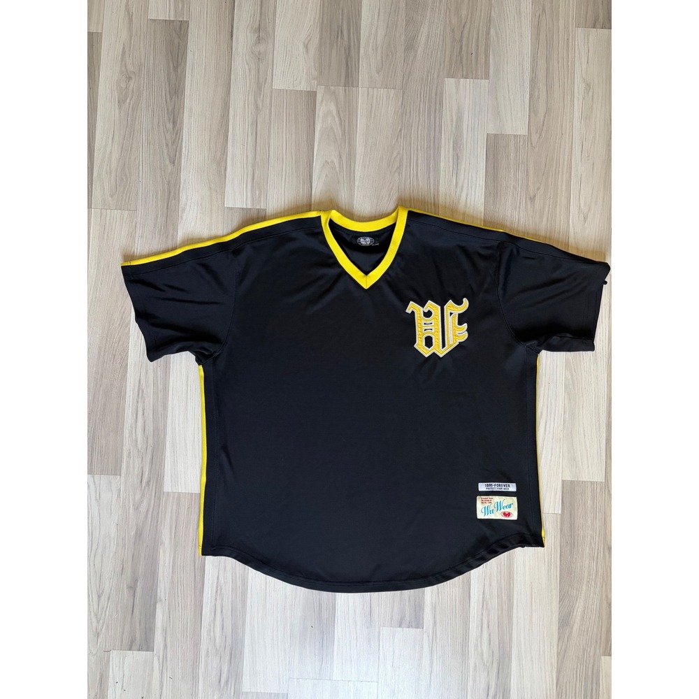 Wu Wear Wu-Tang Forever Protect Your Neck Jersey Mens 3XL XXXL Embroidered Black